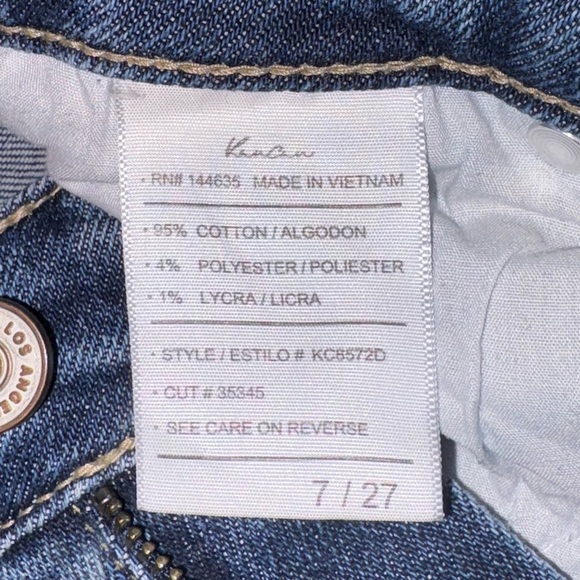 KanCan Size 7/27 Medium Wash Distressed Hi Rise Skinny Jeans KC8572D - Picture 7 of 9